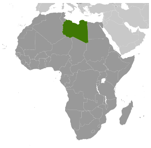 Location Map of Libya - CIA