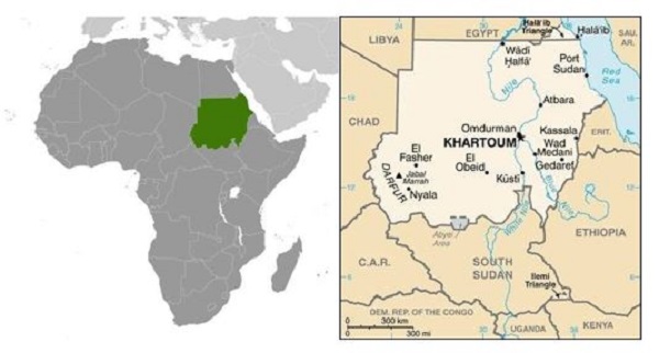 Map of Sudan (CIA)